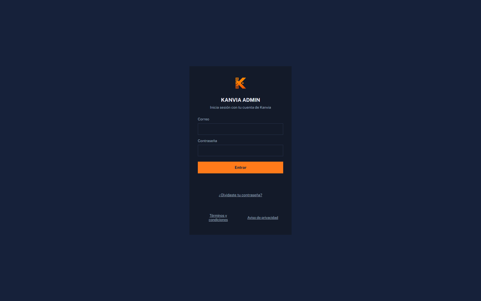 Kanvia Admin — ERP